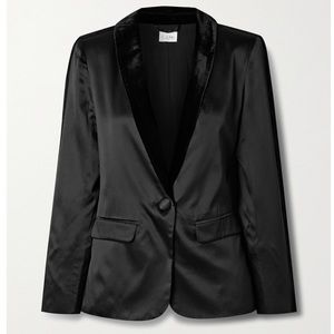 Satin Tuxedo Blazer by Cami NYC